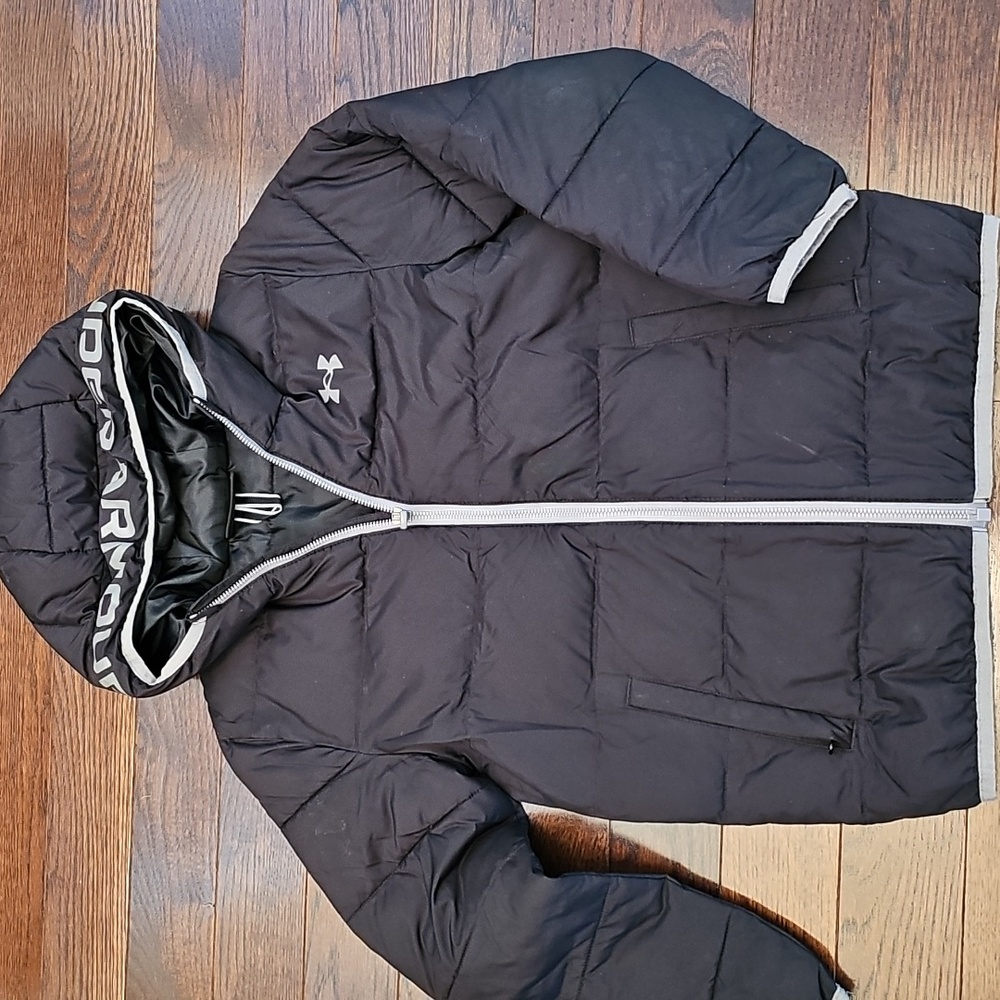 Kids Under Armour Black Hooded Jacket